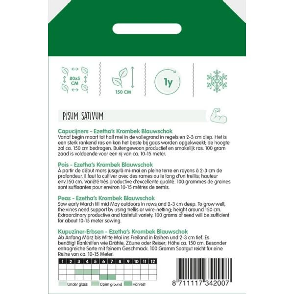 Capucijners Ezethas Blauwschok 100 G - Afbeelding 2