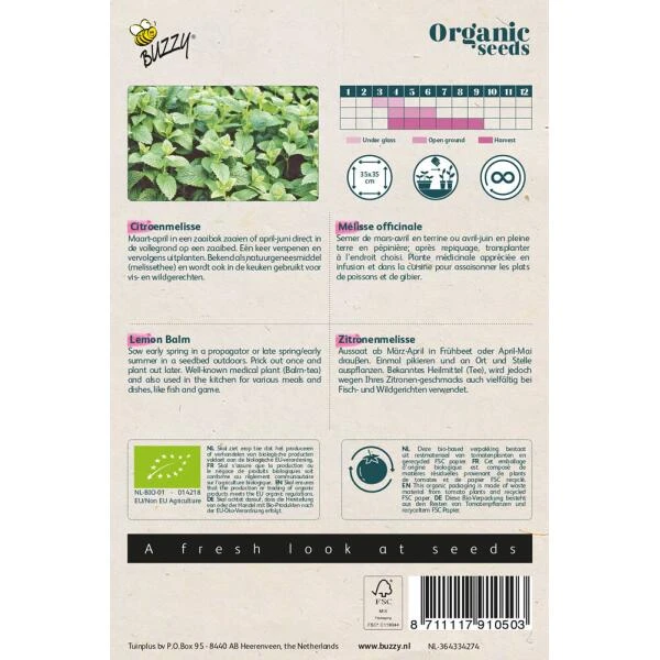 Citroenmelisse BIO - Afbeelding 2