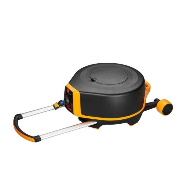 Fiskars Slanghaspel XL Automatisch Op Wielen Incl. 20 M Tuinslang - Afbeelding 2