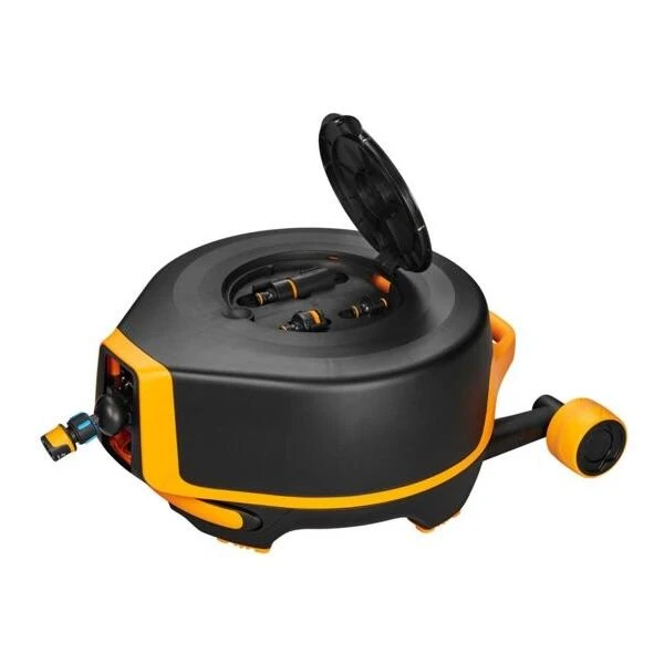 Fiskars Slanghaspel XL Automatisch Op Wielen Incl. 20 M Tuinslang - Afbeelding 3