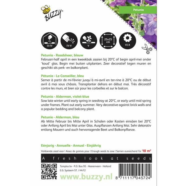 Petunia Raadsheer - Petunia Nana Compacta - Afbeelding 2