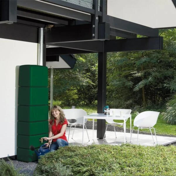 Regenton Slim Muurmodel 300 L - Groen - Afbeelding 2