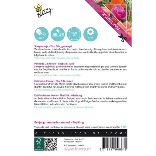 Slaapmutsje Thai Silk - Mixed - Afbeelding 2