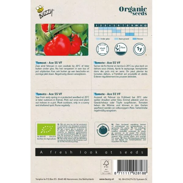 Tomaten Ace 55VF BIO - Afbeelding 2