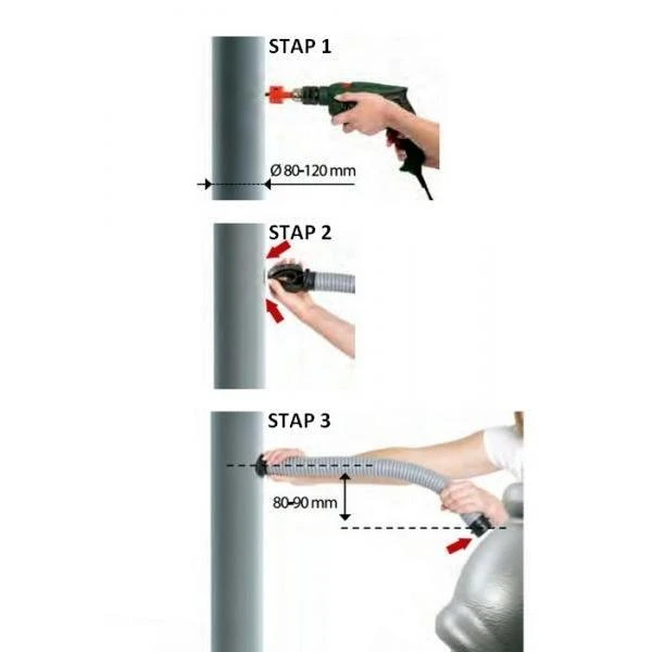 Verbinding Regenpijp - Regenton Ca 50 Cm - Afbeelding 3
